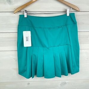 Amy Sport Ocean Green MARISA Pleated Skort Golf Skirt - NWT